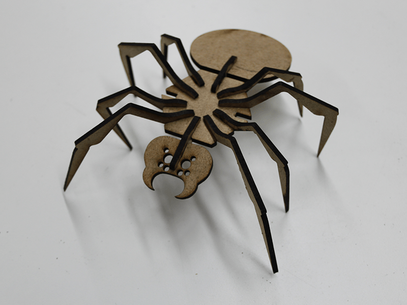 Laser cut scorpion.