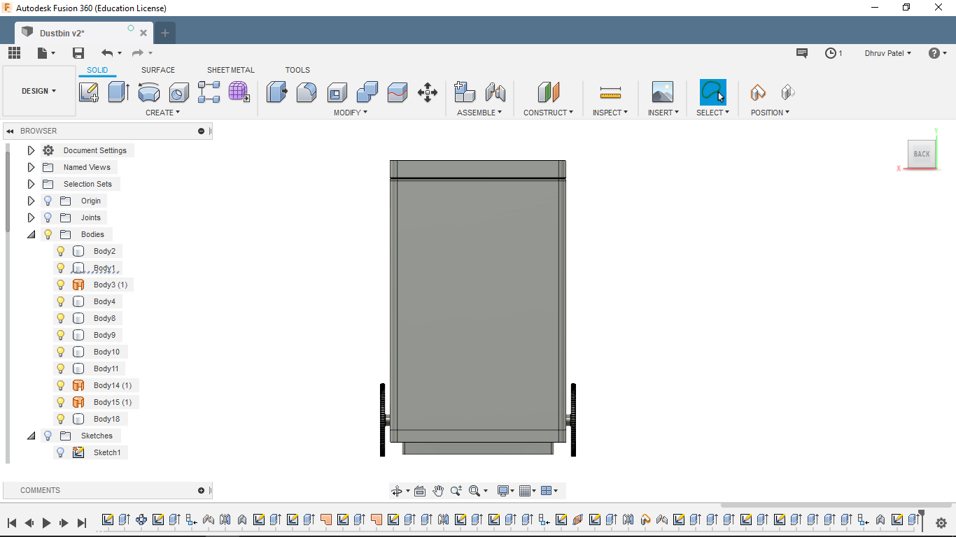 Modeling in Fusion360