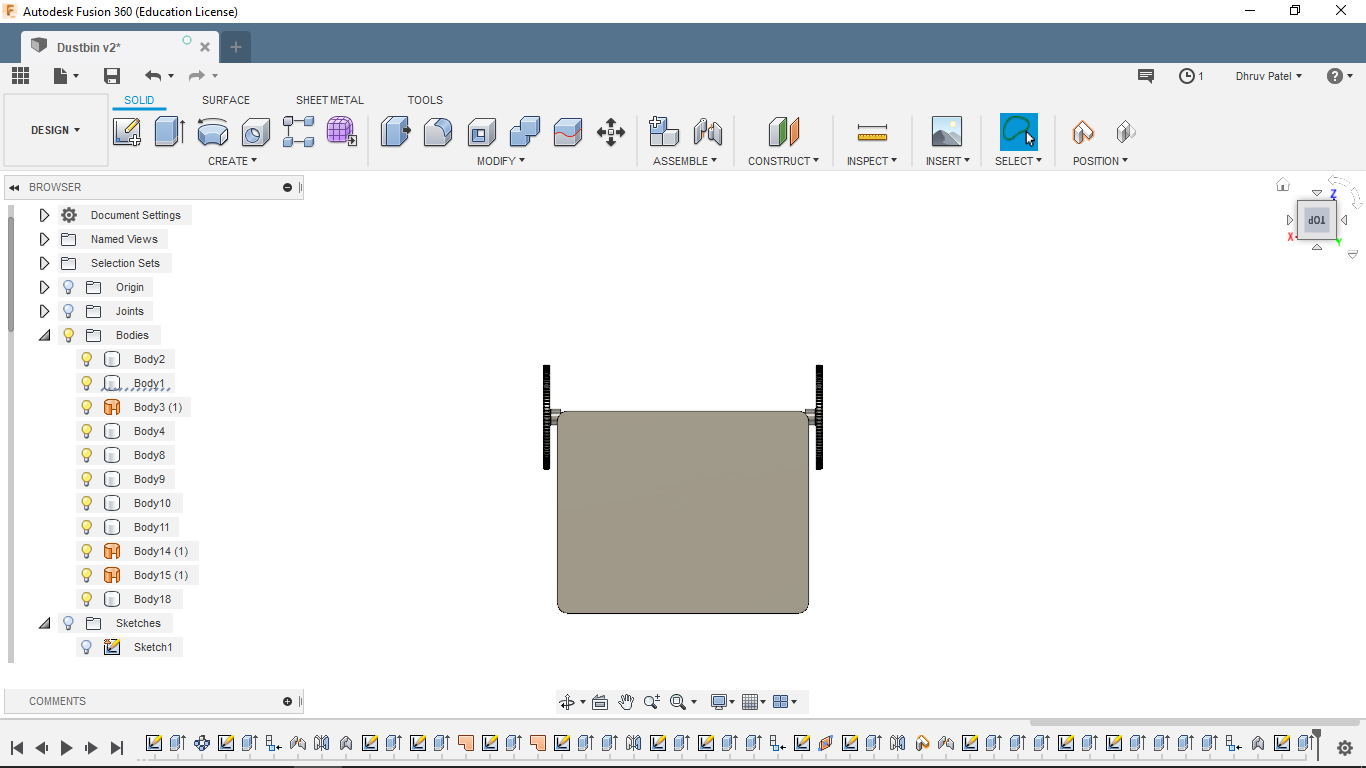 Modeling in Fusion360