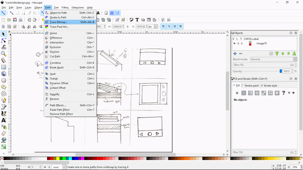 Making the image Vector