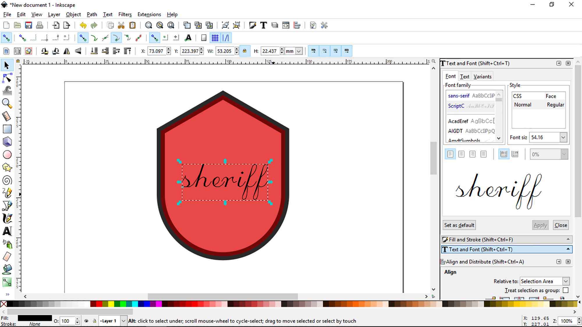 logo design inkscape