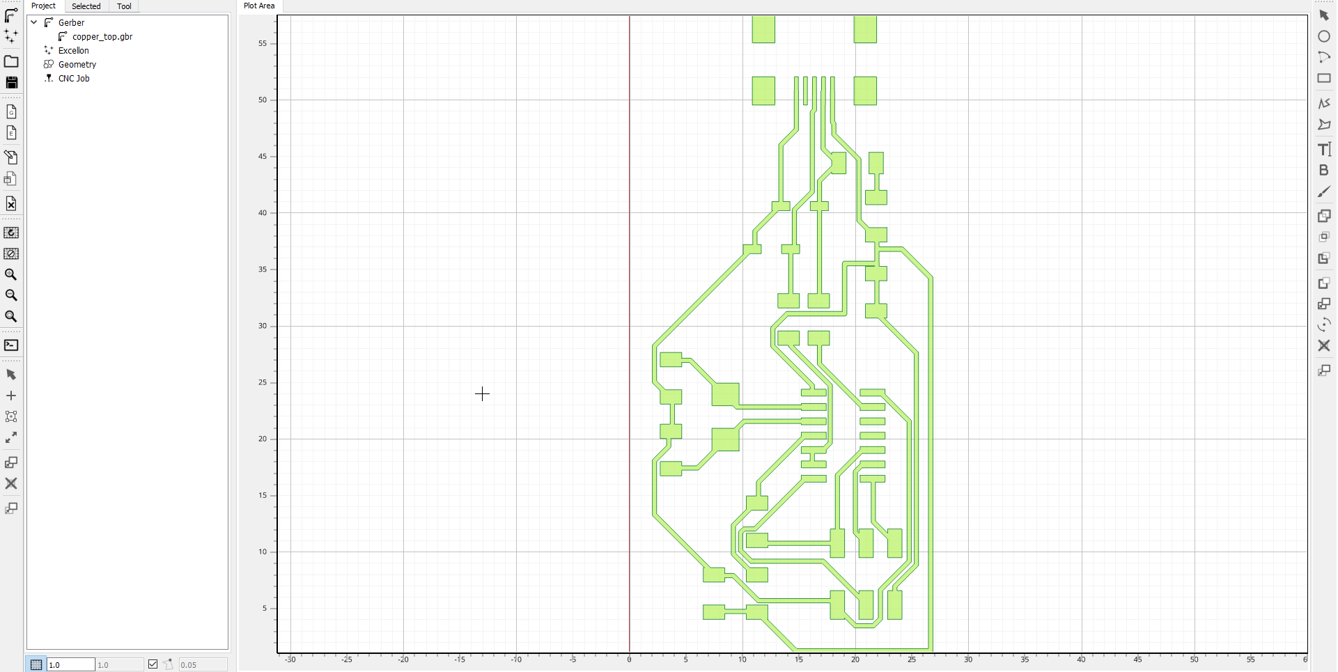 gerber 2D design loaded