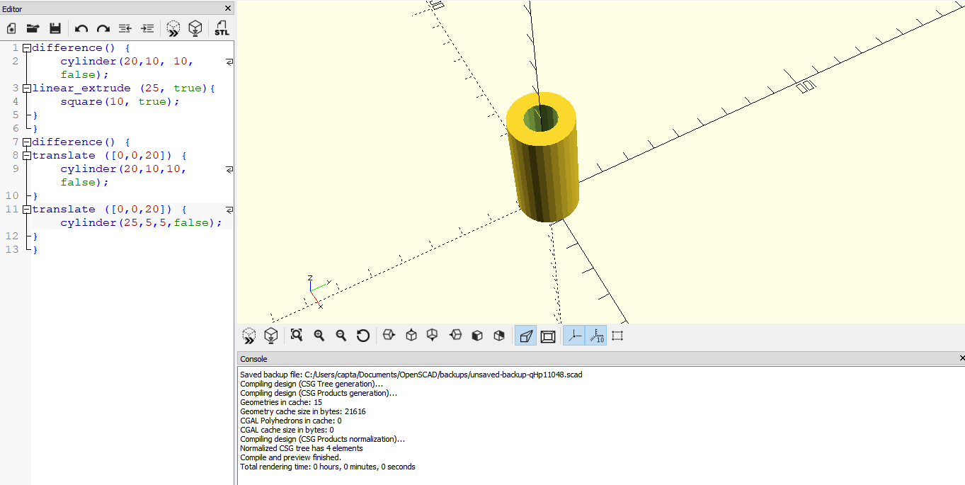 new hollow cylinder