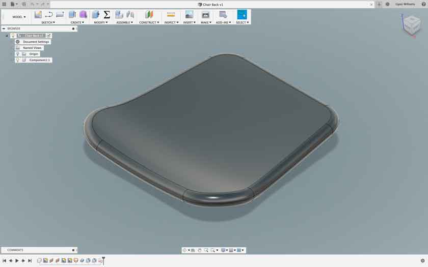 Chair Back home view