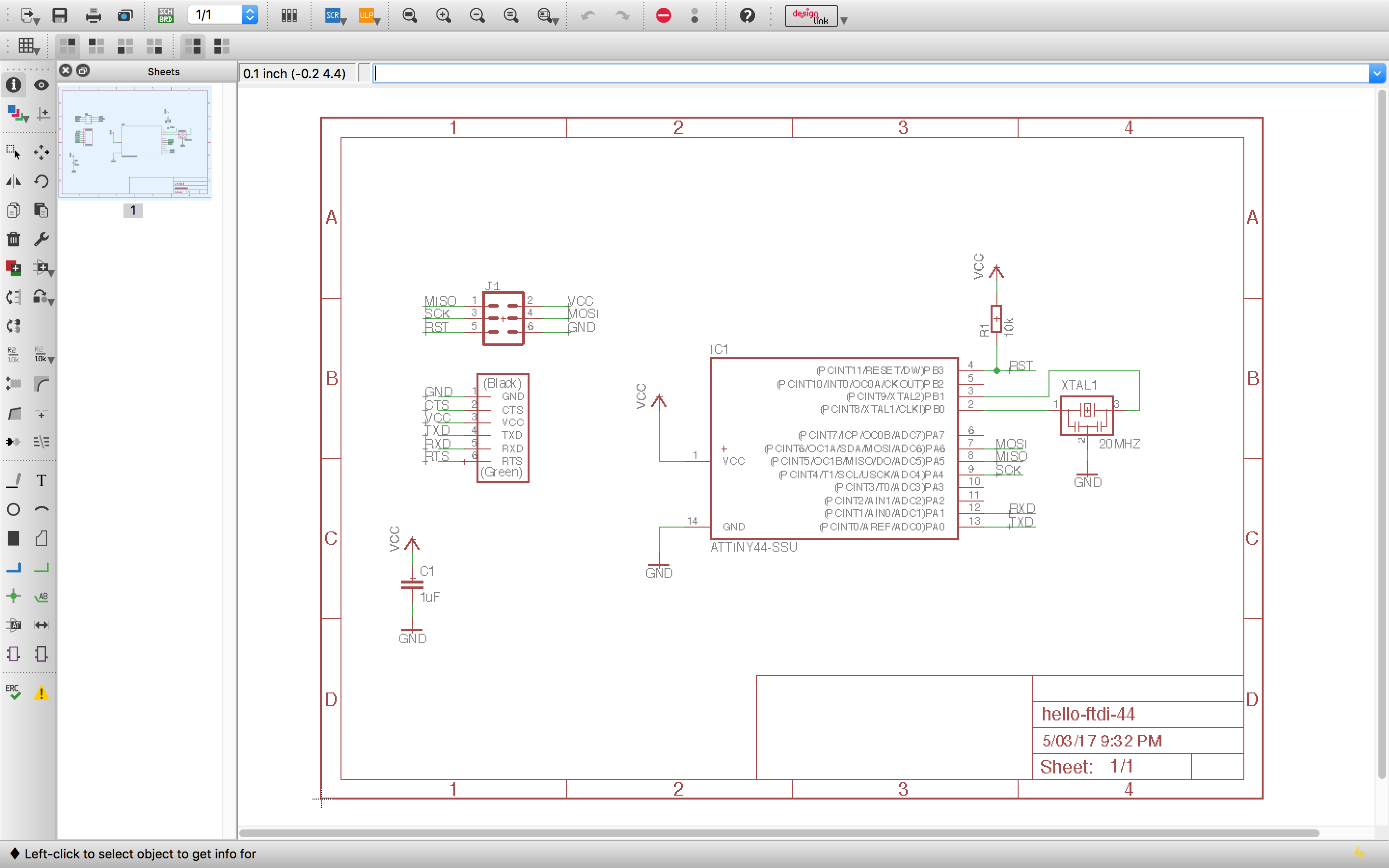 hello echo schematic