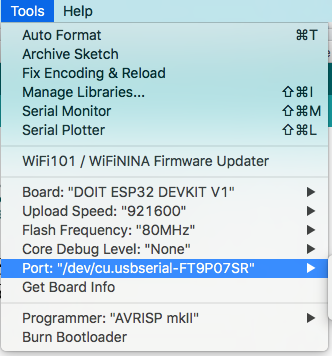 Arduino IDE firmware flash