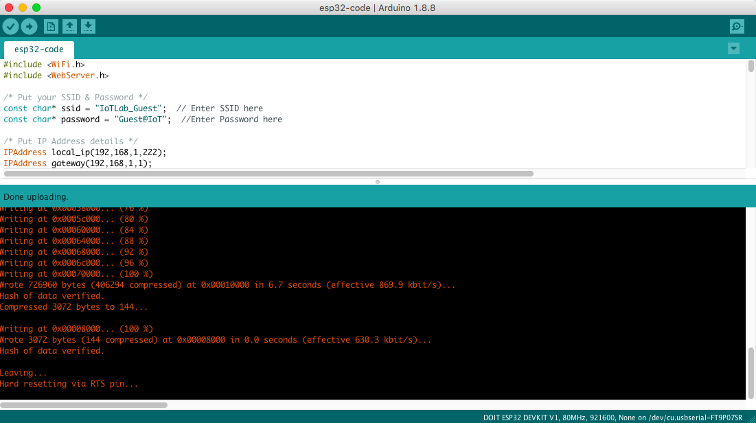 Arduino IDE firmware flash2