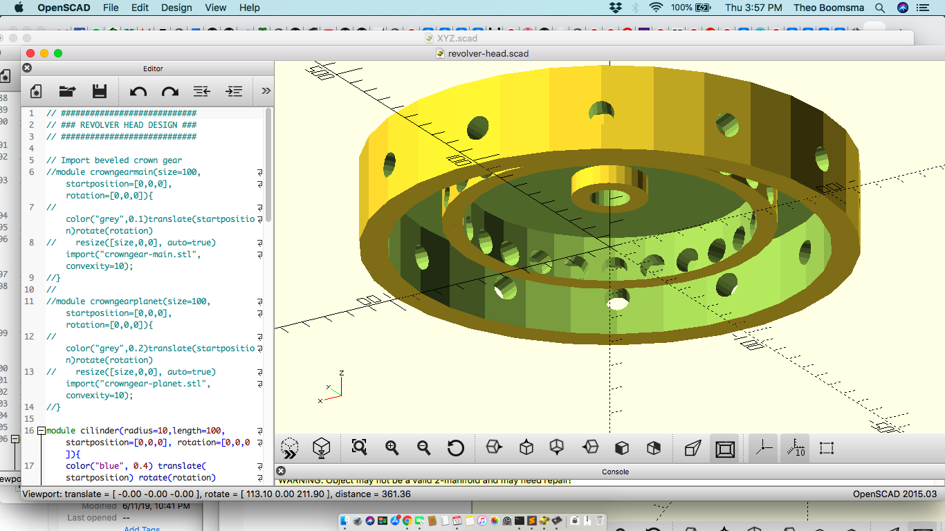 rotator gear housing