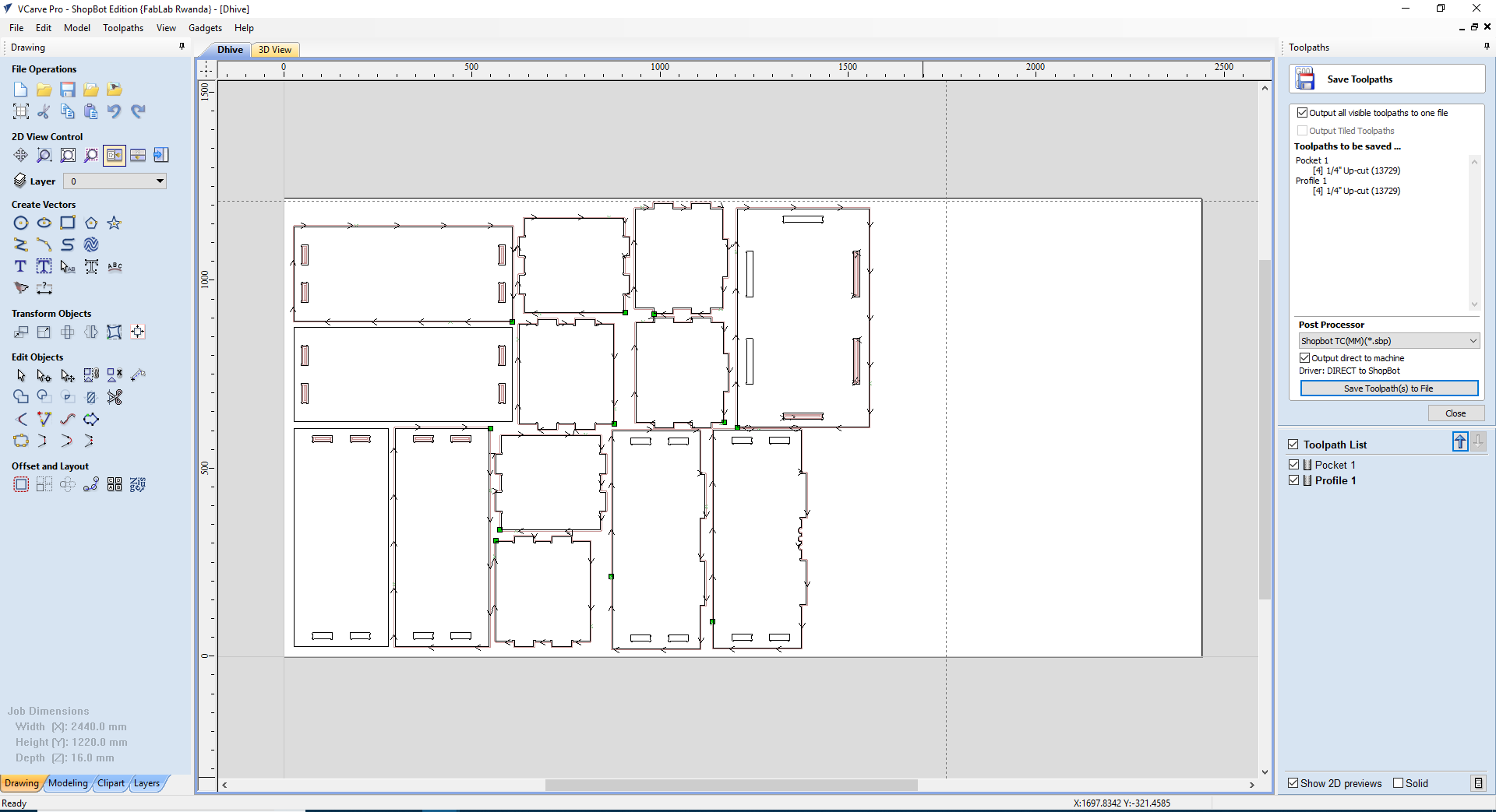 aligning in vcarve