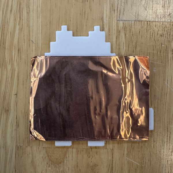 Copper tape used for conductive traces