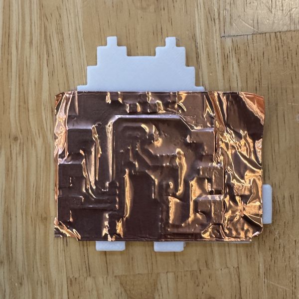 Completed taped trace layout after cleanup