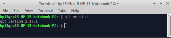 GIT version installed