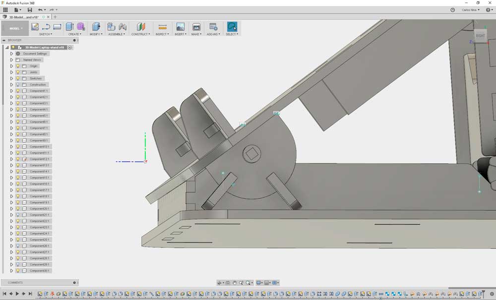 Laptopstand modelling