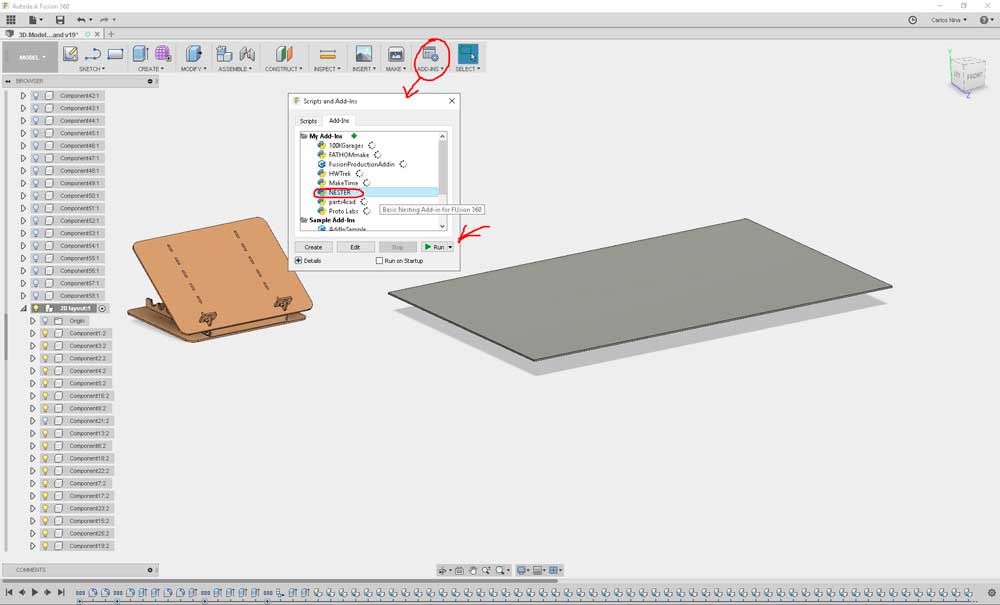 Laptopstand modelling