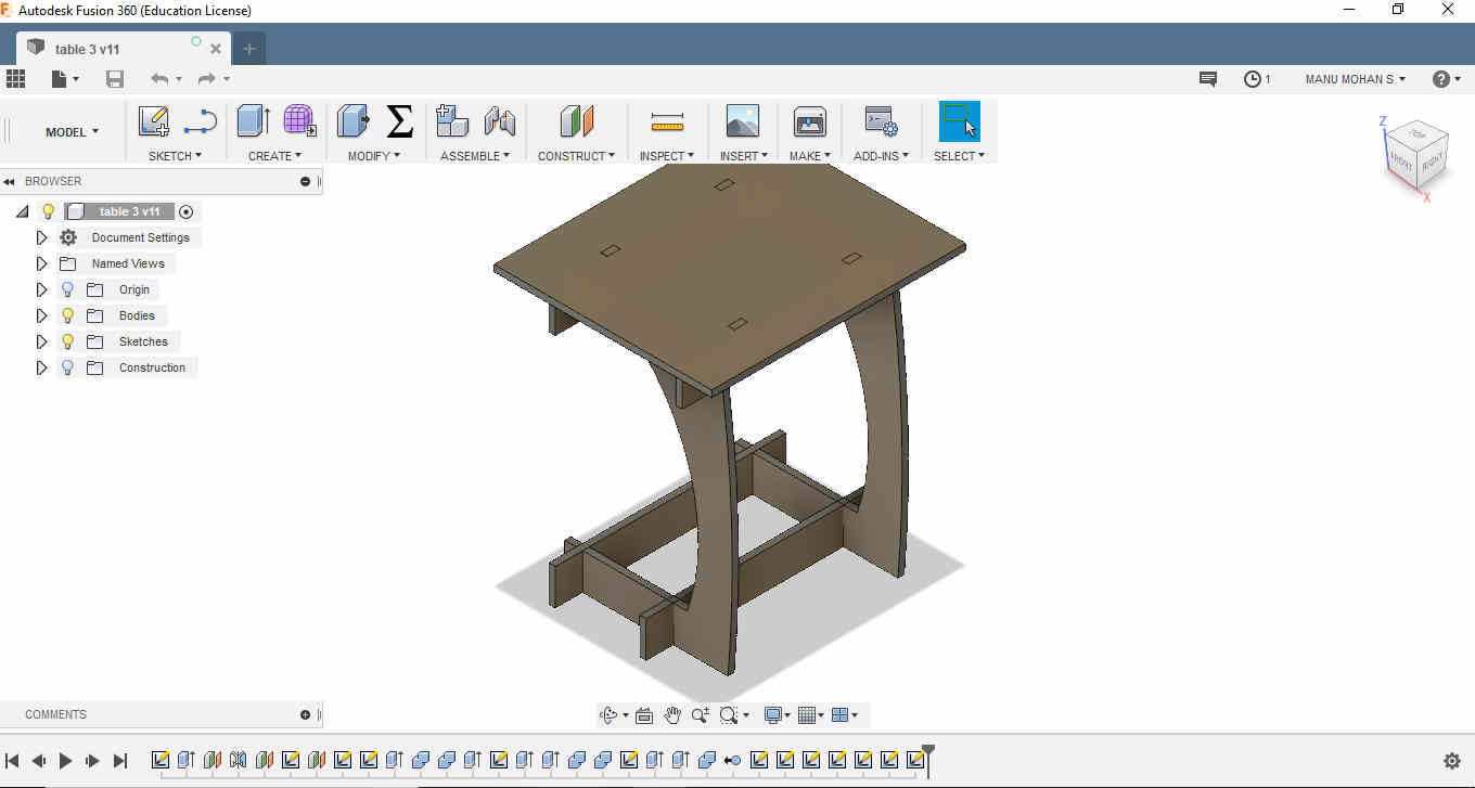 Fusion table