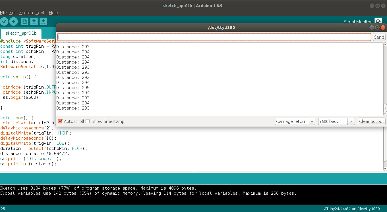 serial communication test