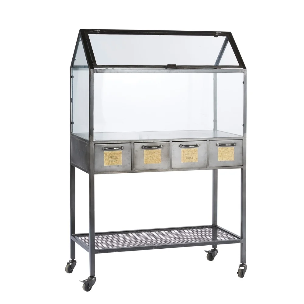 Mini greenhouse from Maisons du Monde This is a webp image. Please tell me if you can't see it. Thanks