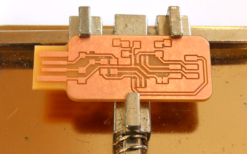 In the PCB holder In the PCB holder