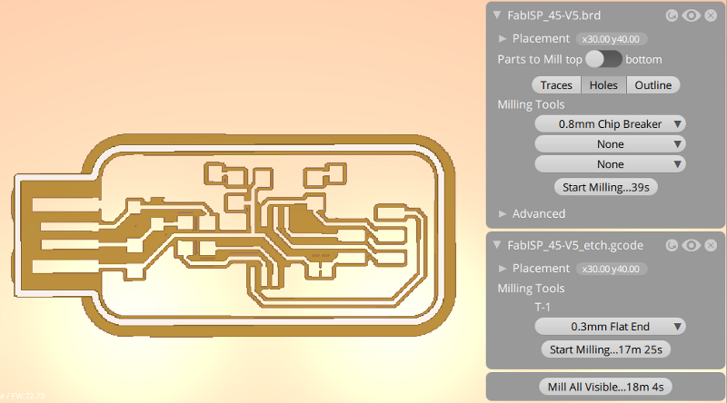 Milling job Milling job