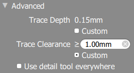 Advanced parameters Advanced parameters