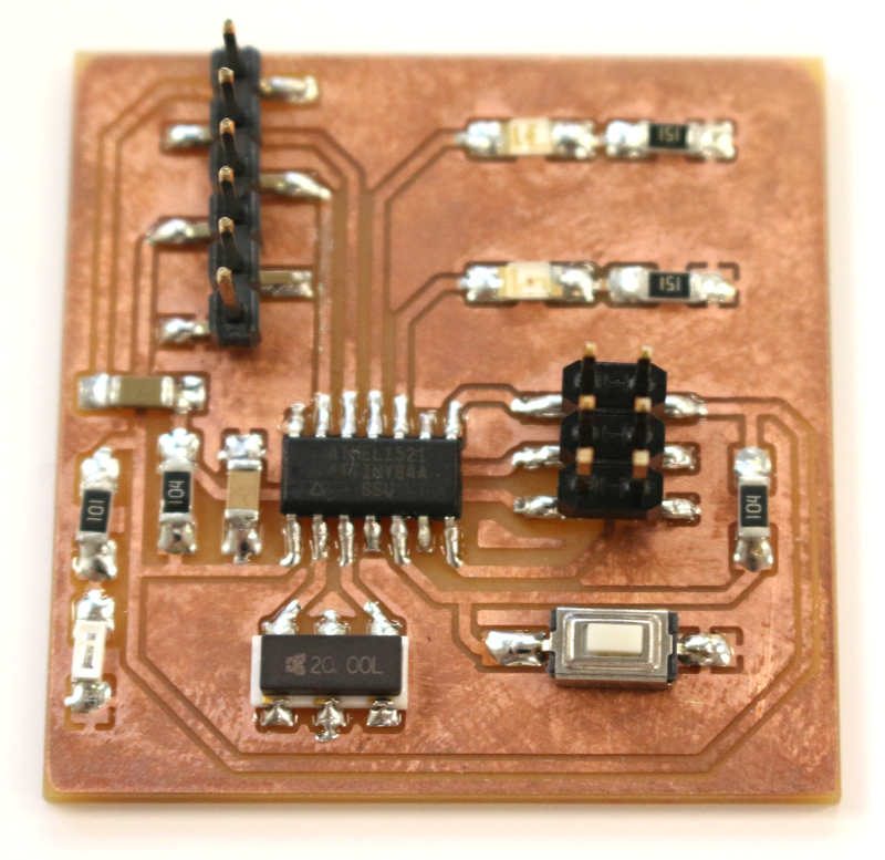 Populated board Populated board