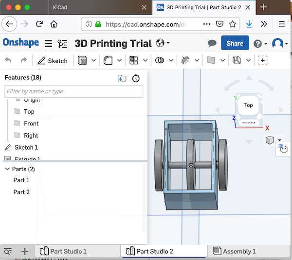 OnShape CAD Drawing