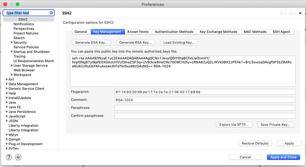 Generate RSA Key