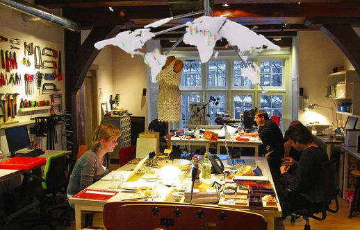 Lamp in fablab setting