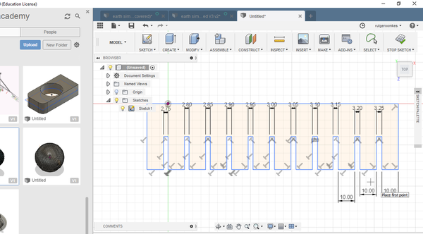 design for testing joints