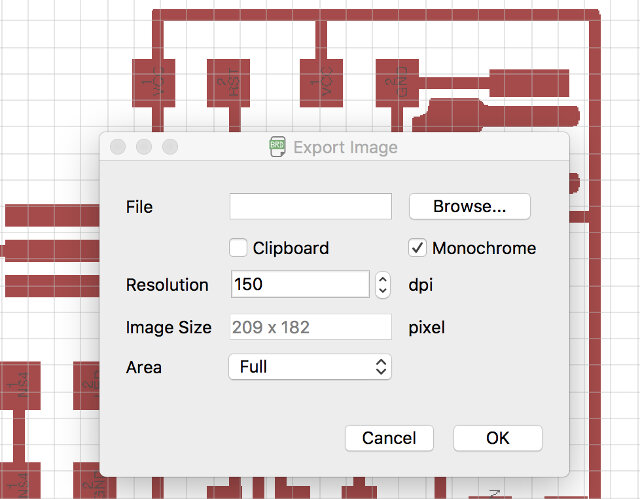 Exporting image in Eagle