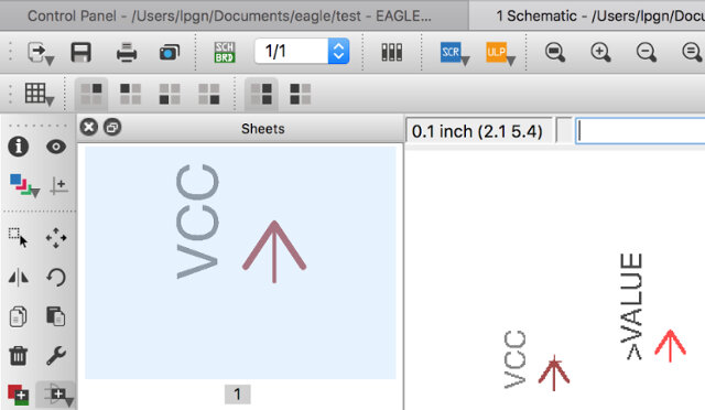 Placing parts in Eagle