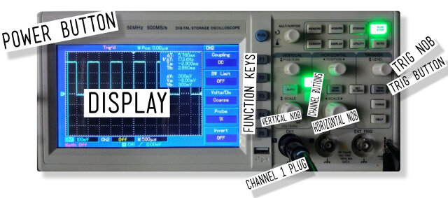 Our Lab oscilloscope