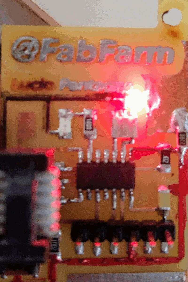 PCB after modification