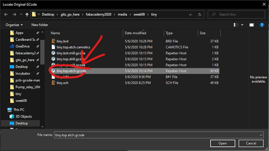 Autoleveller setup step 2