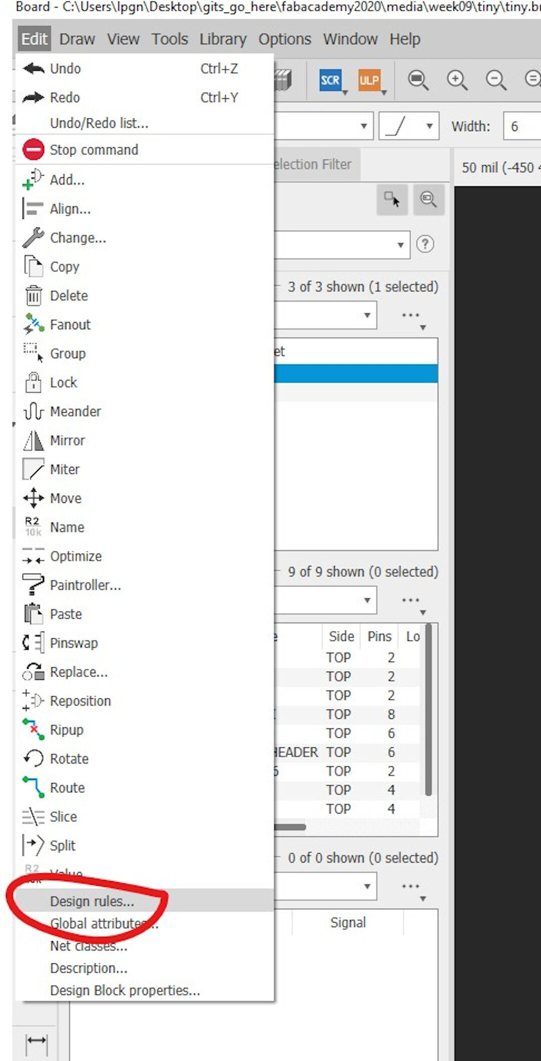 Eagle design step 10