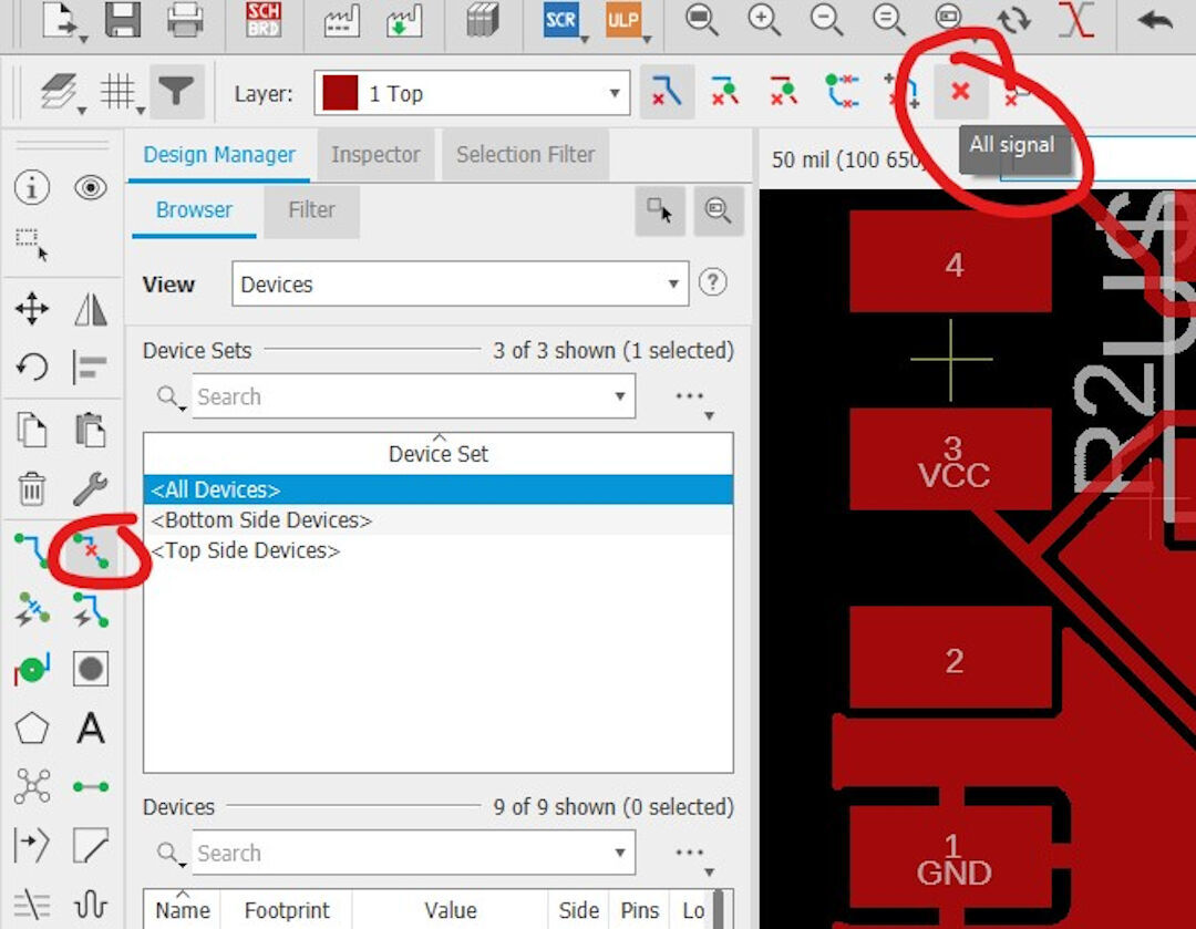 Eagle design step 17
