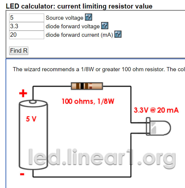 Resistor calculation