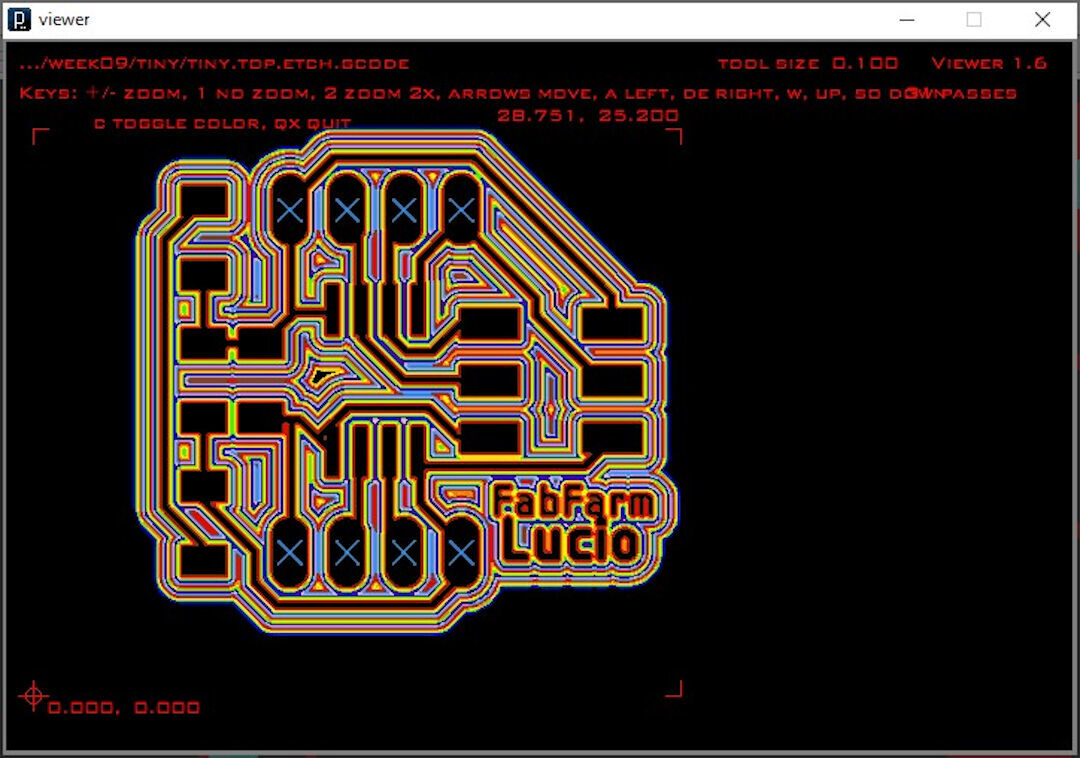 PCB-Gcode visualization
