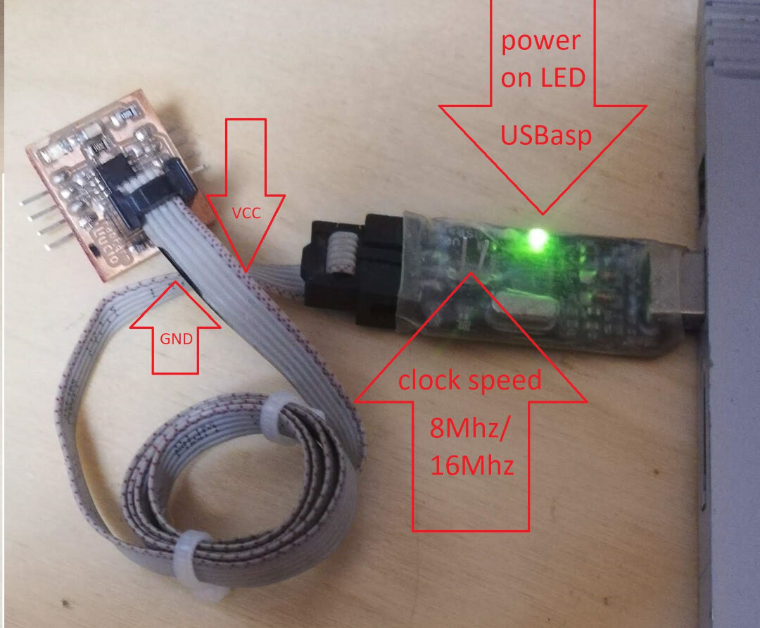 Programmer USBasp on a ATtiny45
