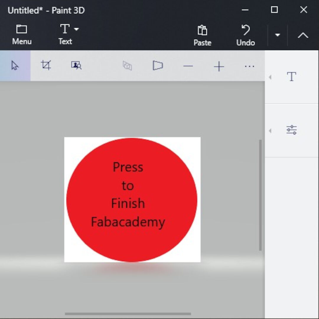 Drawing a red button