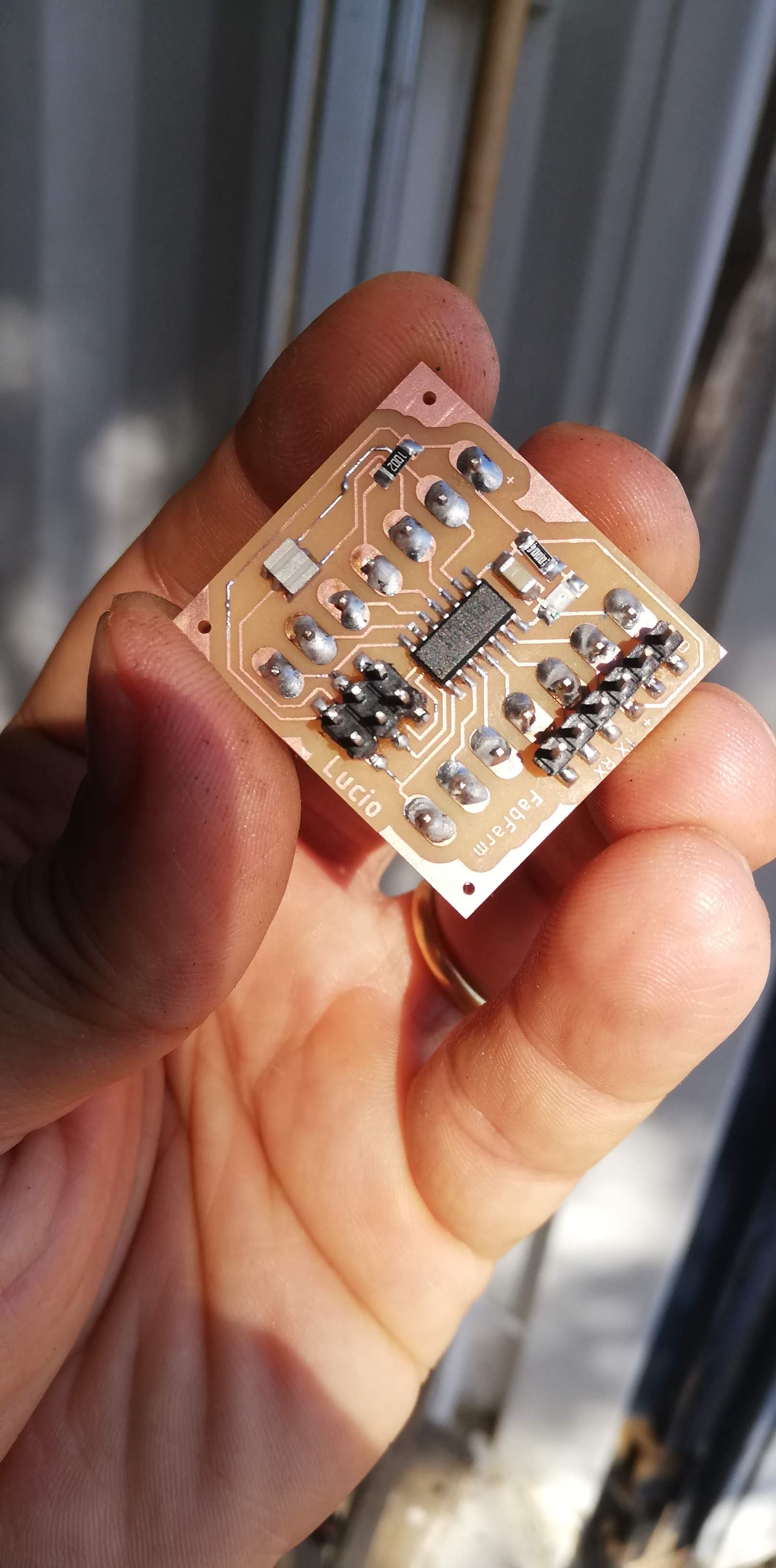 Populated ATtiny44 Board