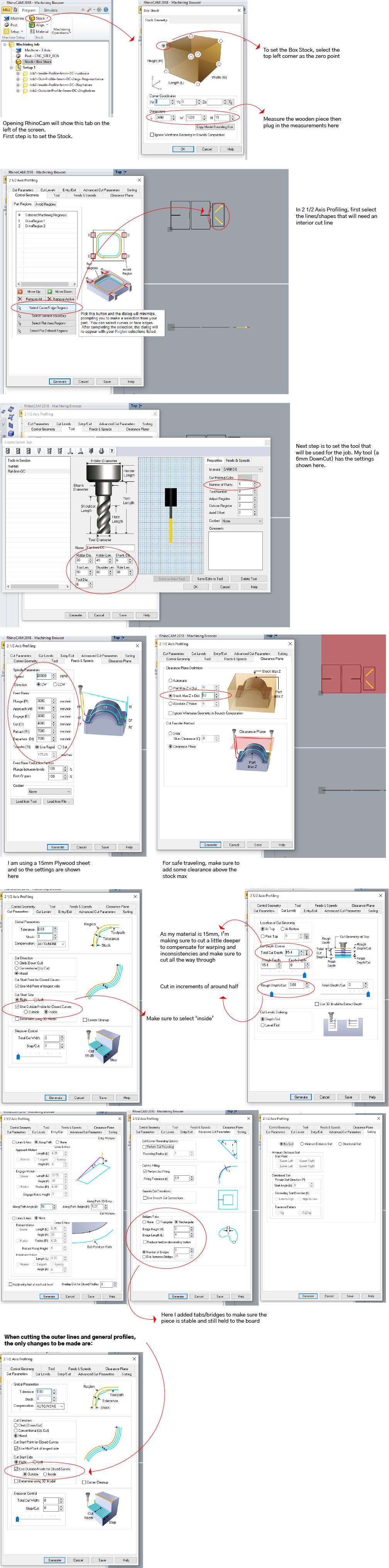 RhinoCam Settings