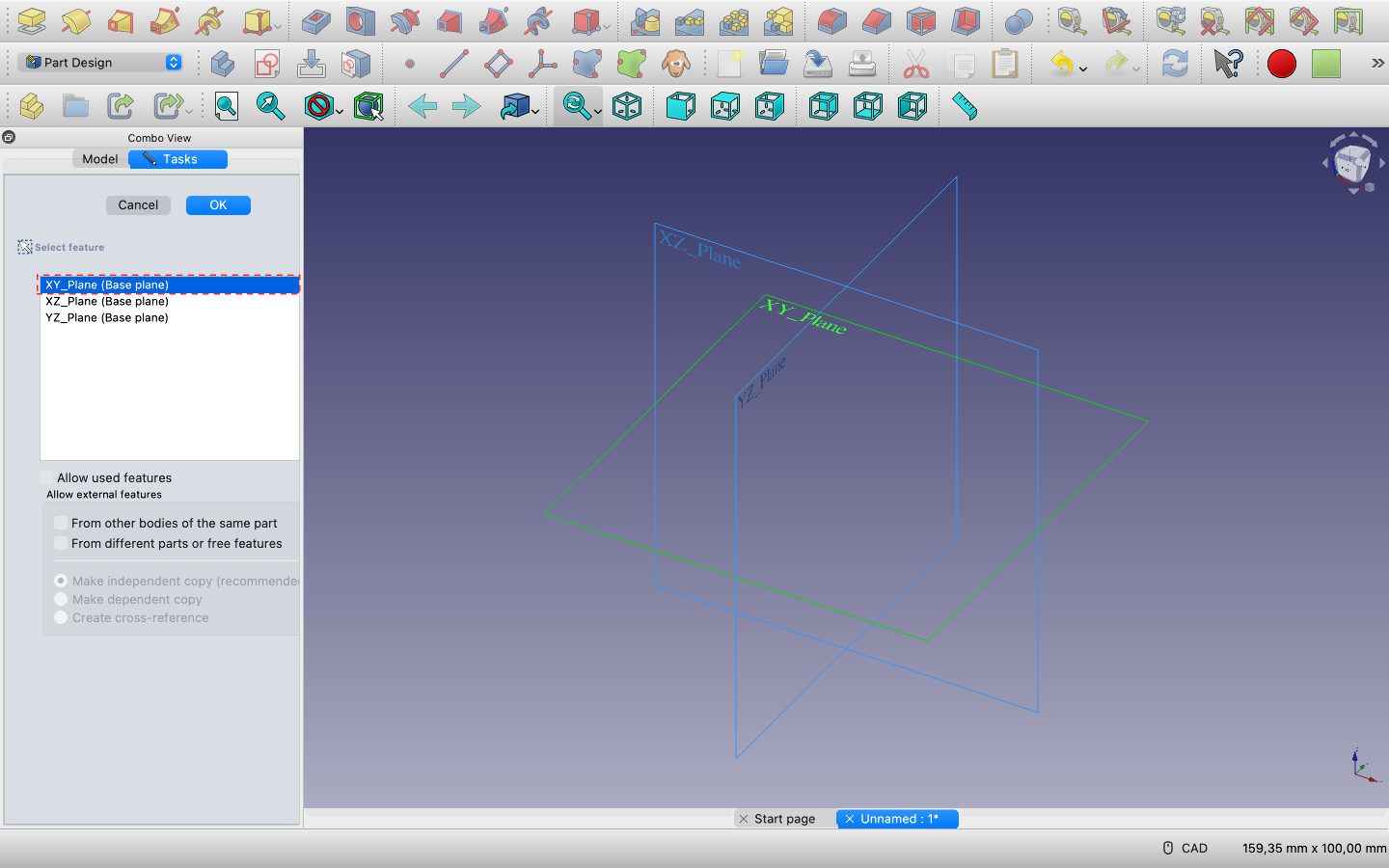 screenshot of a triangle