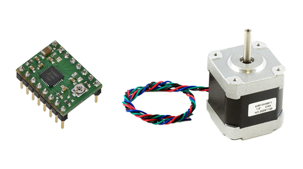 A4988 stepper driver & NEMA 17 stepper motor