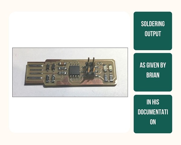 Soldering Output Required