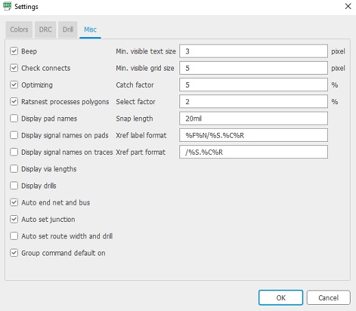 Settings Misc Display