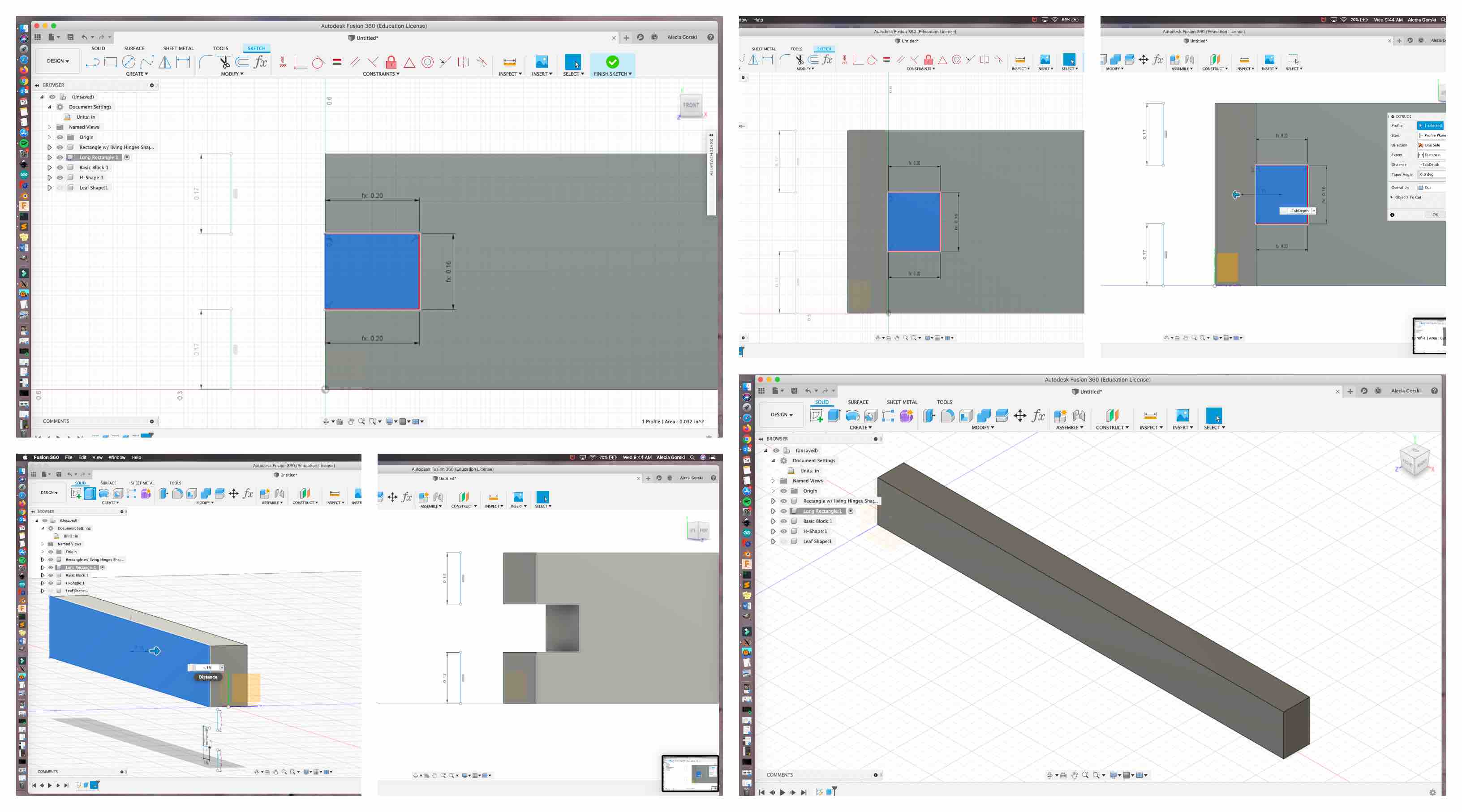 Long Rectangle Construction