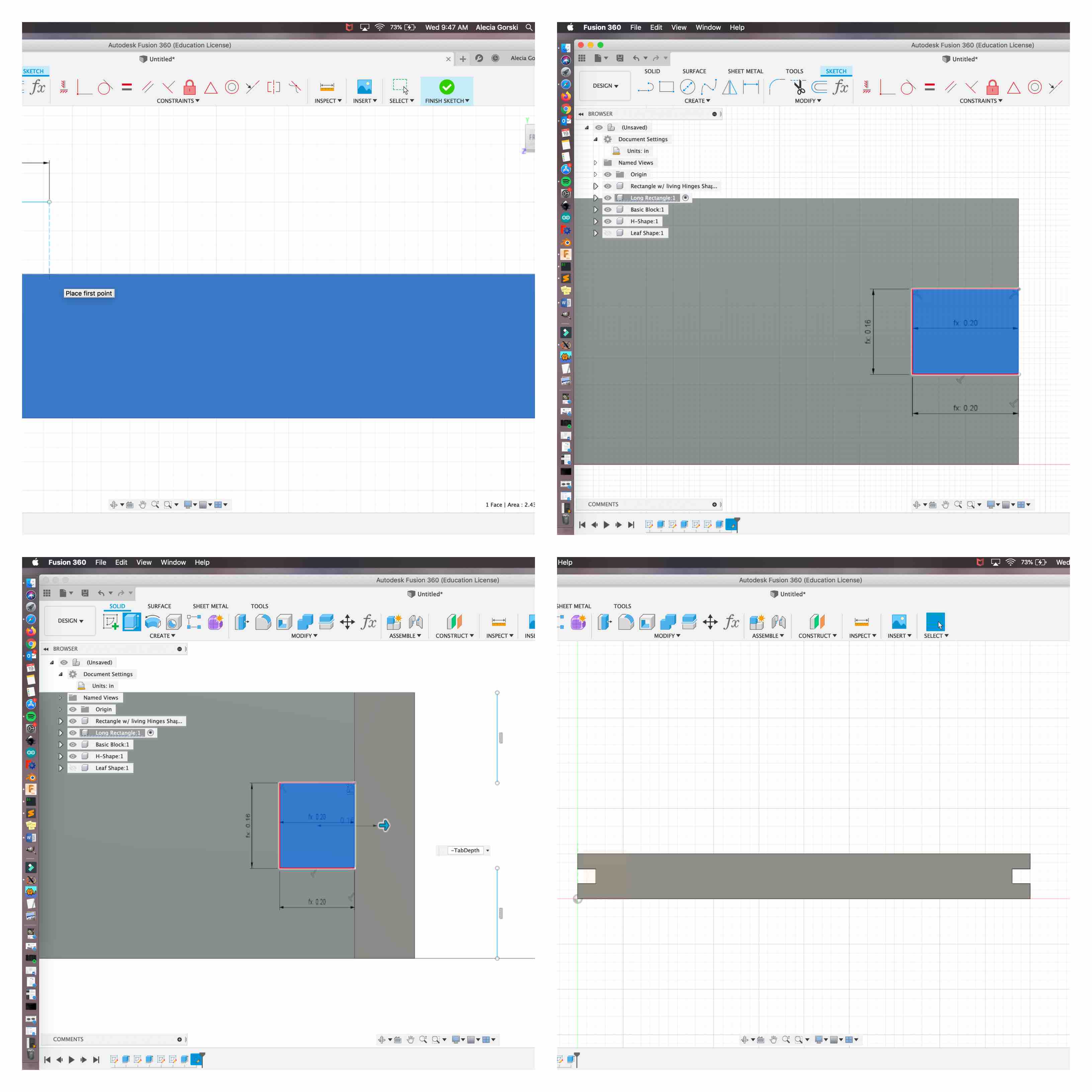 Long Rectangle Construction