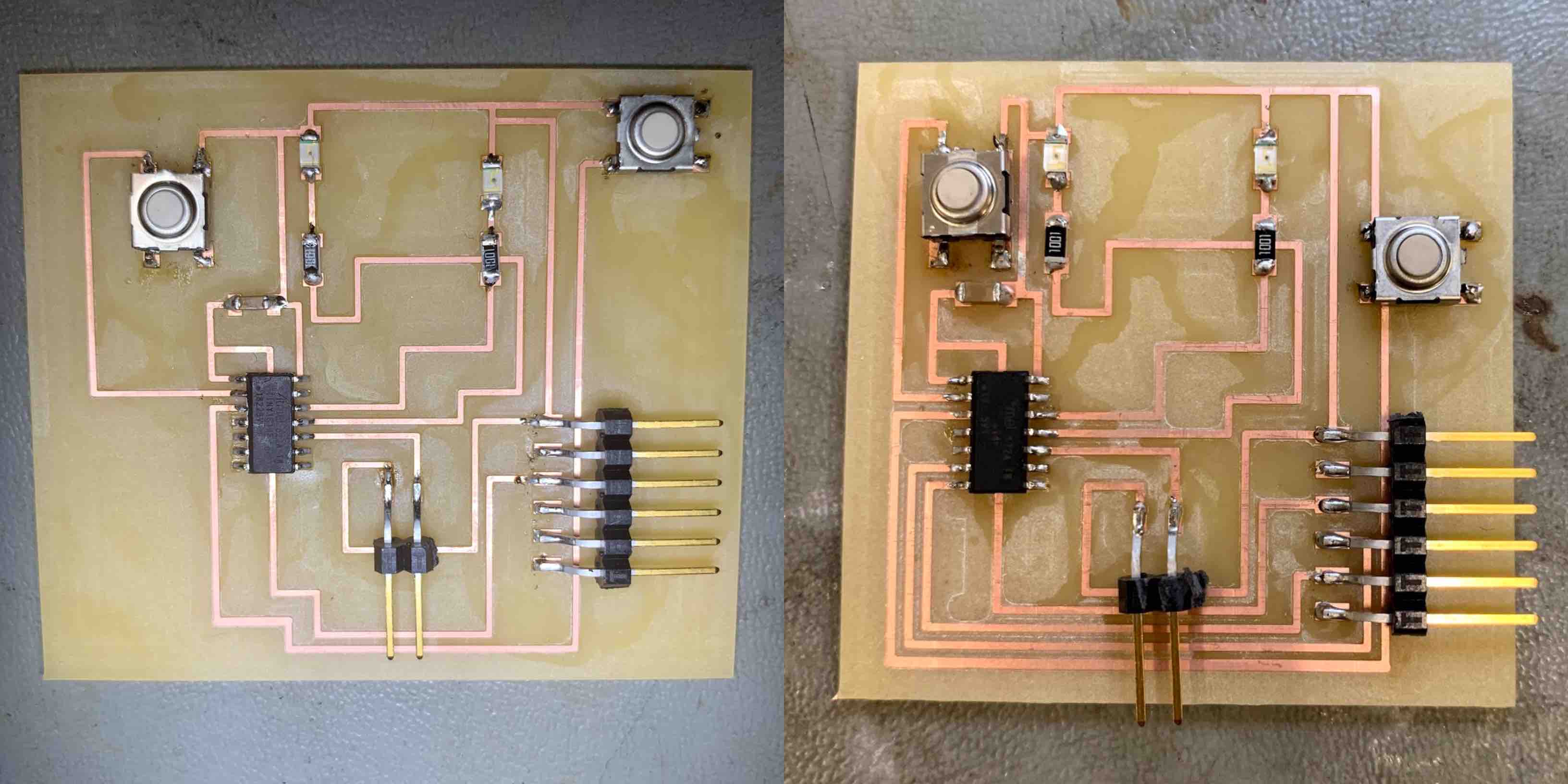 Eagle Board Soldered Comparison