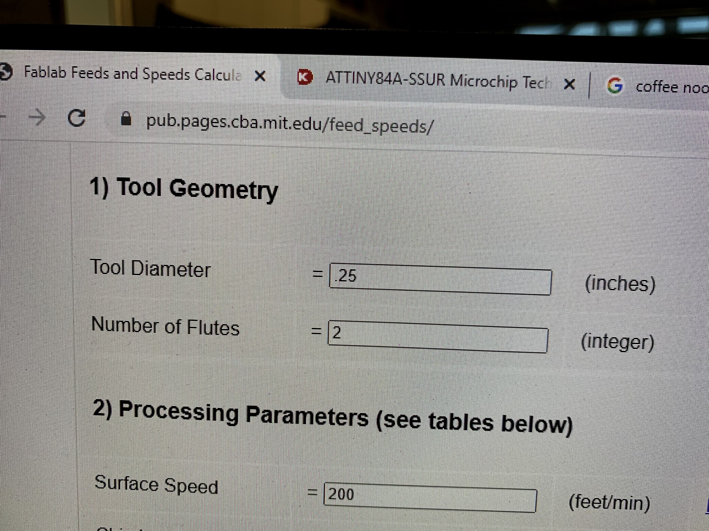 mit feeds and speeds